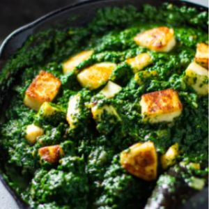 This the Saag Halloumi Recipe